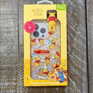 NWT Skinnydip Disney Winnie the Pooh iPhone 16 Pro Max Case with 3D Tech Buddy